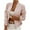 Pink, variant on IROINNID Women's Short Blazer Jacket Solid Color Long Sleeve Casual Zip Up Jacket, White