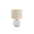 thumbnail image 6 of 16" Cream Ceramic Round Table Lamp With Cream Drum Shade, 6 of 10