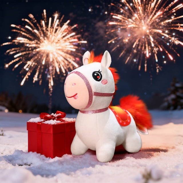 YANGHONGY Porte-Clés Cheval de Feu Rouge Cheval - Petite Poupée Mignonne et Adorable