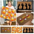 thumbnail image 5 of Candy Corn Carpet Floor Mat 40 * 60Cm Polyester Carpet, Crystal Velvet Yellow, 5 of 5