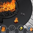thumbnail image 4 of 20 Inches Ash Barrier for Hot Fire Pit & BBQ Grill, Waterproof Heat Shield for Wood Decks & Grass, Portable Outdoor Camping Stove Pad, Easy to Clean Portable Stove BBQ Picnic Blanket, 4 of 4