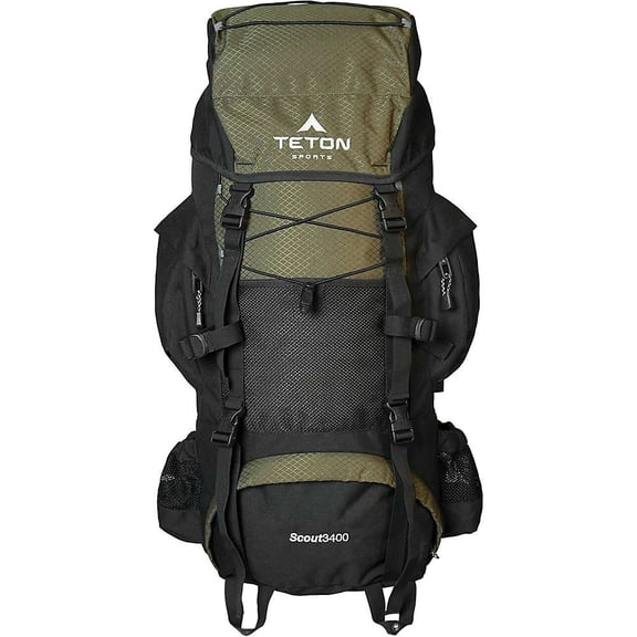 TETON Sports Scout 3400 55L Backpacking Backpack, Internal Frame Pack