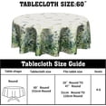 thumbnail image 2 of Eucalyptus Leaves Green Round Tablecloth 60 Inch Sage Leaf Washable Table Cloth Polyester Fabric Table Cover for Kitchen Room Picnic Party, 2 of 6