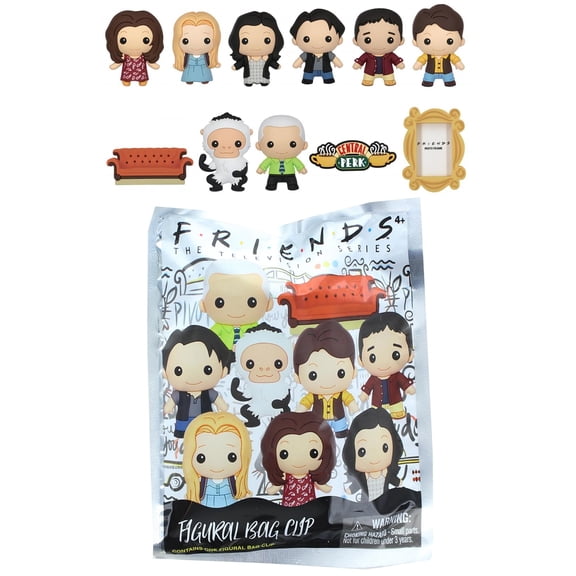 Friends 3D Foam Collectible Bag Clip in Blind Bag