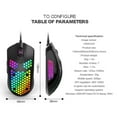 thumbnail image 5 of Souris Filaire Légère Alvéolée Ajourée Souris de Jeu Compatible avec, 5 of 5