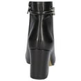 thumbnail image 2 of BELLA VITA Womens Black Diaz Almond Toe Block Heel Zip-Up Leather Dress Booties 9 N, 2 of 4