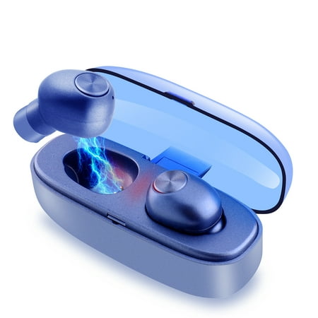 Bluetooth Earbuds, True Wireless Earbuds Bluetooth V5.0 HD Stereo Sound Touch Control Earphones Waterproof Earbuds Mini  for swimming with charging box