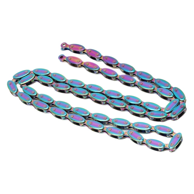 Single Speed Bike Chain, 100 Links Bike Chain Manganese Steel for Fixed Gear Bike