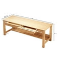 thumbnail image 5 of BALANBO 63" Wooden Kids Desk , Study Desk for Kids , Student Writing Desk Computer Table, Natural, 5 of 7