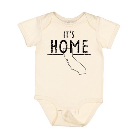 

Inktastic It s Home-State of California Outline DIstressed Text Gift Baby Boy or Baby Girl Bodysuit