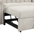 thumbnail image 6 of Historyli Go5H Recliner Loveseat Sofa Bed Couch With Wood Frame Adjustable Backrest Sleeper Bed Sofa Couch For Apartment Living Room, 6 of 8