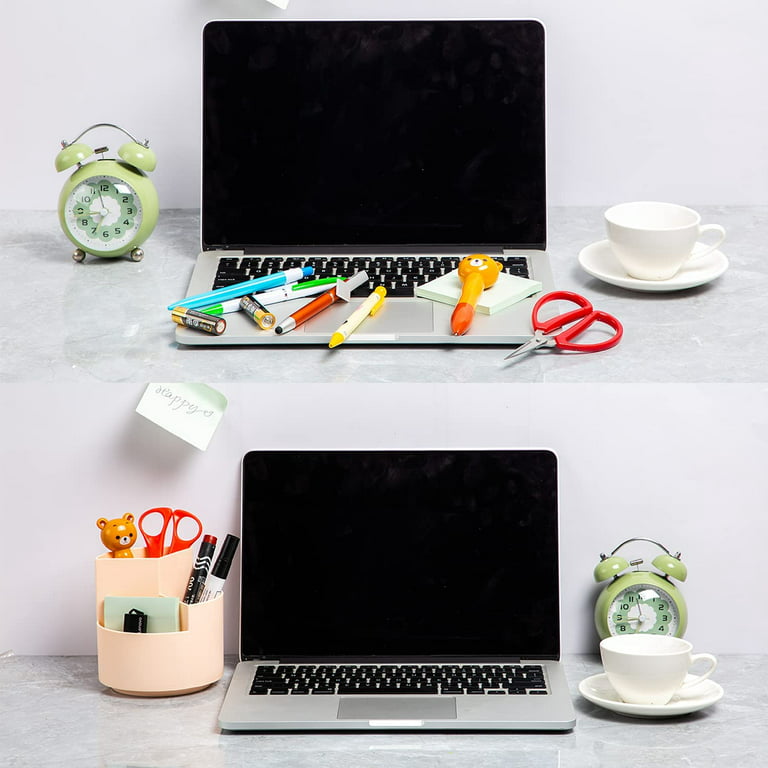 Pen Holder for Desk, 360° Rotating Pencil Holder, 7 Slot Pen Organizer,  Large Cute Marker Organizer for Office, School, Classroom, Pencil Container