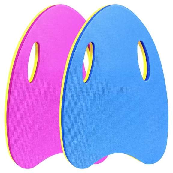 Kickboard for Pool, EVA Swim Kick Boards for Adults and Youngsters, 2 Pack Blue and Pink, Lightweight Swim Training Aid, Kick Board Swim Adult with Grip Holes