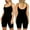 Black, variant on Lilgiuy Womens Charming Spaghetti Strap Bodycon Stretch Jumpsuit U Neck One Piece Short Romper for Party Birthday Club