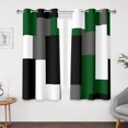 thumbnail image 1 of Cortinas opacas, color verde tirot, 100% opacas, 115 x 114 cm, 2 paneles, 1 of 7