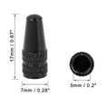 thumbnail image 3 of 6pcs French Type Valve Caps Aluminum Alloy Bike Bicycle Tire Valve Stem Caps Dust Cover Black, 3 of 5