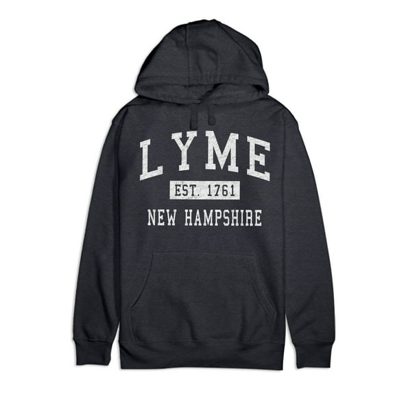 Lyme New Hampshire Classic Established Premium Cotton Hoodie