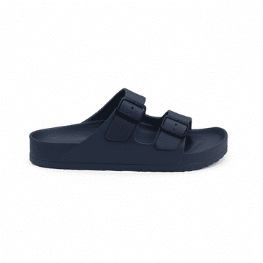TX102 Men’s Sandals – Arch Support Slide Sandals with Adjustable Buckle Straps | Soft Cushioned Footbed, Non-Slip Sole, Open Toe Comfort for Indoor, Outdoor & Everyday Use