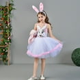 thumbnail image 7 of Godom Girls Dresses Summer Dresses Ruffle Sleeve Tiered Swing Casual Sundress Tween Kid Off Shoulder Dresses, 7 of 7