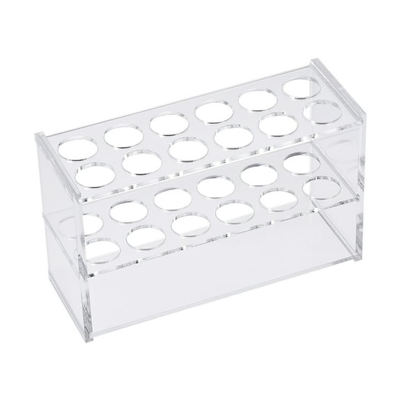 Uxcell 2x6 Wells Acrylic Test Tube Holder Rack Clear for 25ml Centrifuge Tube