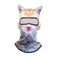 thumbnail image 2 of Pasamontañas para animales, mascarilla cómoda, resistente al viento, para esquí Gato blanco, 2 of 9
