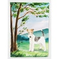 thumbnail image 1 of Carolines Treasures CK2550GF Under the Tree Fox Terrier Garden Size Flag, 1 of 3