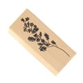 thumbnail image 3 of Stamp Rectangular Wood Rubber Scrapbooking Album Stamp Stamp DIY Flower Printing Photo Album Seal, Type 3, 3 of 7