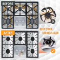 thumbnail image 5 of Stove Burner Covers 8-Pack(10.6"x10.6") Double Thickness Non-Stick Gas Range Protectors Bonus 3- Cleaning Brush Set| Gas Stove Top Liners|Range &Accessories,Kitchen Accessories, 5 of 6