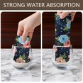 thumbnail image 4 of 2 Pcs Pioneer Flower Floral Print Pattern Kitchen Towels, Funny Microfiber Dish Towel Set, 18" X 26" Tea Towels, 4 of 6