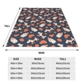 thumbnail image 2 of JUNZAN Funny Dogs Print Flannel Fleece Blanket Throw Blanket for Bed,Sofa,Couch,Travel,Camping(60"x50" ), 2 of 5