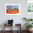Greetings from Sarasota, Florida Art Print, White Frame Wall