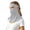 Light Gray, variant on Lightweight Multifunctional Ice Silk Full Face Blocking Breathable Outdoor Windproof Neck Gaiter Forehead Wrap Seamless Technology Sun Protective Scarf, Grey