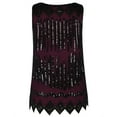thumbnail image 5 of PrettyGuide Women's Sequin Top Flowy Sparkly Cocktail Tank Party Dressy Tops, 5 of 5