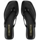 thumbnail image 2 of Sandalia SKETOE de punta cuadrada, cuero vegano, ligera, negra, 2 of 6
