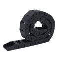 thumbnail image 3 of 5 Pcs 18mm x 37mm Black Flexible Semi Enclosed Cable Drag Chain 1M 39.4 Inch, 3 of 9