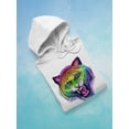 thumbnail image 3 of Rainbow Tiger Hoodie Women -Rose Khan Designs, Female x-Large, 3 of 4