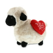 Dollibu Valentine's Day I Love You Heart Valais Blacknose Sheep Plush Stuffed Animal - 8.5 inches