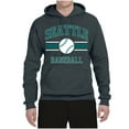 thumbnail image 2 of Wild Bobby City of Seattle Baseball Fantasy Fan Sports Unisex Hoodie Sweatshirt, Charcoal, X-Large, 2 of 6