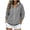Dark Gray*essentials hoodie, variant on Kinrui Womens Zip Up Striped Hoodies Casual Long Sleeve Thin Fleece Lined Sweatshirts Fall Winter Track Jackets with Pockets 2XL