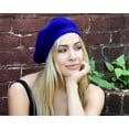 thumbnail image 3 of AWAYTR Women French Wool Beret Hats - Solid Color Classic Beanie Winter Cap, 3 of 5