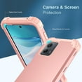 thumbnail image 7 of For Motorola Moto G 5G 2023, Slim Dual Layer 3 in 1 Heavy Duty Protection Hybrid Hard PC Soft Silicone Rugged Bumper Anti Slip Full-Body Protective Cases For Motorola Moto G 5G 2023,
Rosegold, 7 of 7
