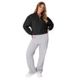 thumbnail image 6 of Hanes EcoSmart Women’s Fleece Quarter-Zip Pullover Ebony S, 6 of 6