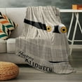 thumbnail image 5 of Throw Blanket- Soft Warm Plush Fleece Bed Throw,60x80In Flannel Blankets Halloween Bandage Eyes Bedding Throws for Women/Men Bedroom Living Room Office Decor Cartoon Theme, 5 of 5