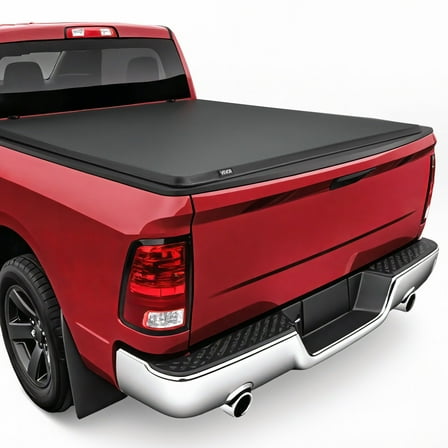 VEVOR Soft Roll-Up Truck Bed Tonneau Cover, Compatible with 2019-2024 Dodge Ram 1500 Classic, 2009-2018 Ram 1500, Fits 5.7 ft (5 ft 7 in/67 in) Bed Without Rambox