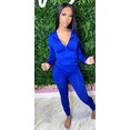 thumbnail image 4 of Active Wear Set Zipper Jacket and Legging Set Plus Womens Size 12-16 Royal Blue, 4 of 4