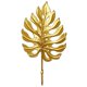 thumbnail image 5 of Gancho de hoja de metal, gancho decorativo, perchero de almacenamiento para abrigos y sombreros, juego de 4 piezas, dorado, 5 of 5