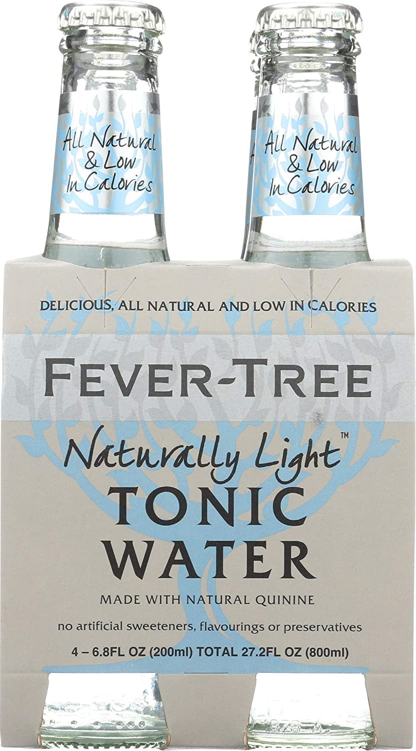 FeverTree Naturally Light Indian Tonic Water 6.8 Ginger, 27.2 Fl Oz Pack of 6