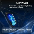 thumbnail image 5 of TUTTIO seeker24 Electric Mountain Bike for Adults, Dual Motor 24‘’ Electric Mountain Bicycle 52V 25AH Battery, Full Suspension Ebikes Off-Road Mountain Snow,UL2849, 5 of 6