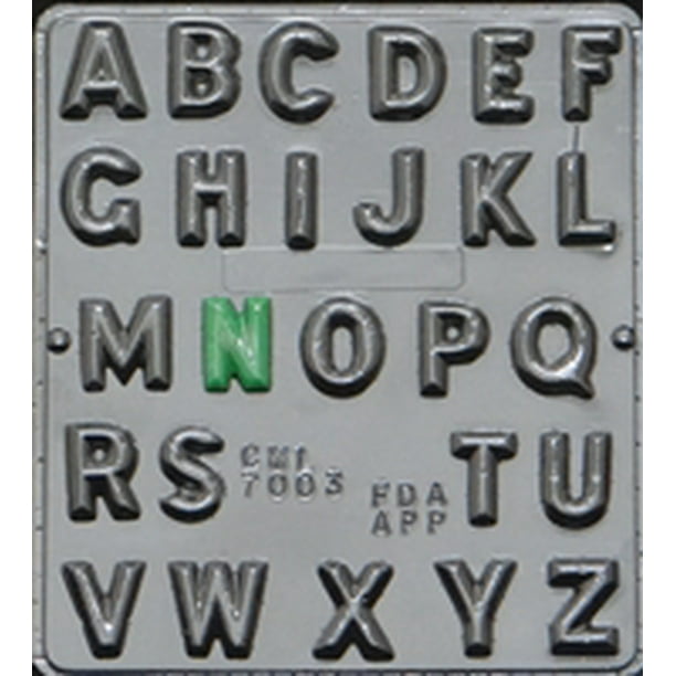 7003 "Alphabet" Chocolate Candy Mold