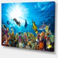 thumbnail image 2 of Colorful Coral Reef with Fishes - Seascape Canvas Art Print, 2 of 3